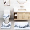 thumbnail image 1 of XDDJA Spruce Tree Forest Covered by Snow in Winter Landscape 3 Piece Bathroom Rugs Set Bath Rug Contour Mat and Toilet Lid Cover, 1 of 2