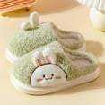 thumbnail image 5 of Lovskoo 2024 Women's Slippers Cute Slippers Warm Winter Slippers Soft Fleece Plush House Slippers Indoor Outdoor Green, 5 of 6