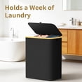 thumbnail image 4 of 3 Section Laundry Hamper With Lid, 160L Large Capacity With Removable Bags And Washable Bags, 5 Labels For Clothes Sorting, Laundry Basket For Bedroom, Laundry Room, Small Apartment Laundry Sorter, 4 of 6