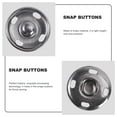 thumbnail image 5 of Sew On Snaps 50 Sets Sew On Snaps Buttons Metal Snaps Fasteners Press Studs Buttons 2 Parts Brass Press Fasteners Round DIY Craft Accessory (17mm-Black), 5 of 10