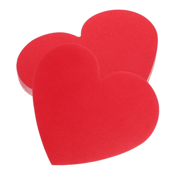 Mobestech 40Pcs Heart Paper Cutouts Card Heart Shaped Cut Outs Double-Sided Love Heart Valentine Day Crafts For Kids Classroom Bulletin Board Decoration Red