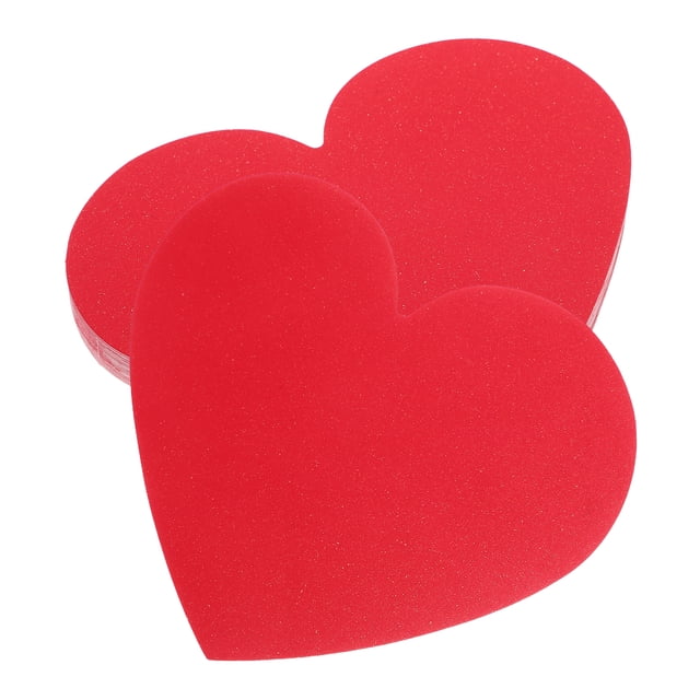 40Pcs Heart Shaped Note Cards Diy Greeting Cards Heart Shape Card For Valentine Day Heart Shaped Die Cut Heart Bulletin Board Cutouts Heart Shaped Paper Cutout Heart Note Cards Red