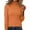 2-Orange, variant on Womens Sweaters Turtleneck Long Sleeve Solid Color Breathable Cozy Lightweight Slim Fit Knit Tops Yellow XL