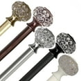 thumbnail image 2 of InStyleDesign  Sadie 1 inch Diameter Adjustable Curtain Rod Light Gold 48 to 84 inches Gold Finish, 2 of 5