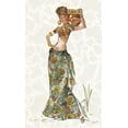 thumbnail image 2 of Tavoletti, Anne 21x32 Gold Ornate Wood Framed with Double Matting Museum Art Print Titled - African Flair VIII C, 2 of 4