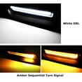 thumbnail image 4 of Sport Performance Hood Side Scoop Replace White/Amber Switchback LED Daytime Running Light Kit For 2010-2018 RAM 1500 Sport, White LED DRL, Amber LED Sequential Blink Turn Signal, 4 of 9