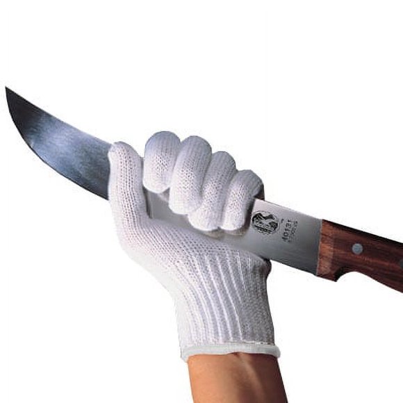 Victorinox - Swiss Army 7.9048.L Grand Gant Résistant aux Coupures - Matériau Mélangé, Blanc
