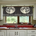 thumbnail image 3 of Yayeee Kitchen Curtains Tier Set of 2 Light Filtering 57"x36" Over Sink Window Panels, Beige Moon, 3 of 7