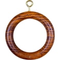 thumbnail image 4 of 50 Pcs Premium Wooden Window Curtain Drapery Rings, Hooks, Clips for 1.5" to 2.2 Inch Curtain Rod Pole (Inner Día 2.5 Inch, Outer Día 3.5 Inch), 4 of 10