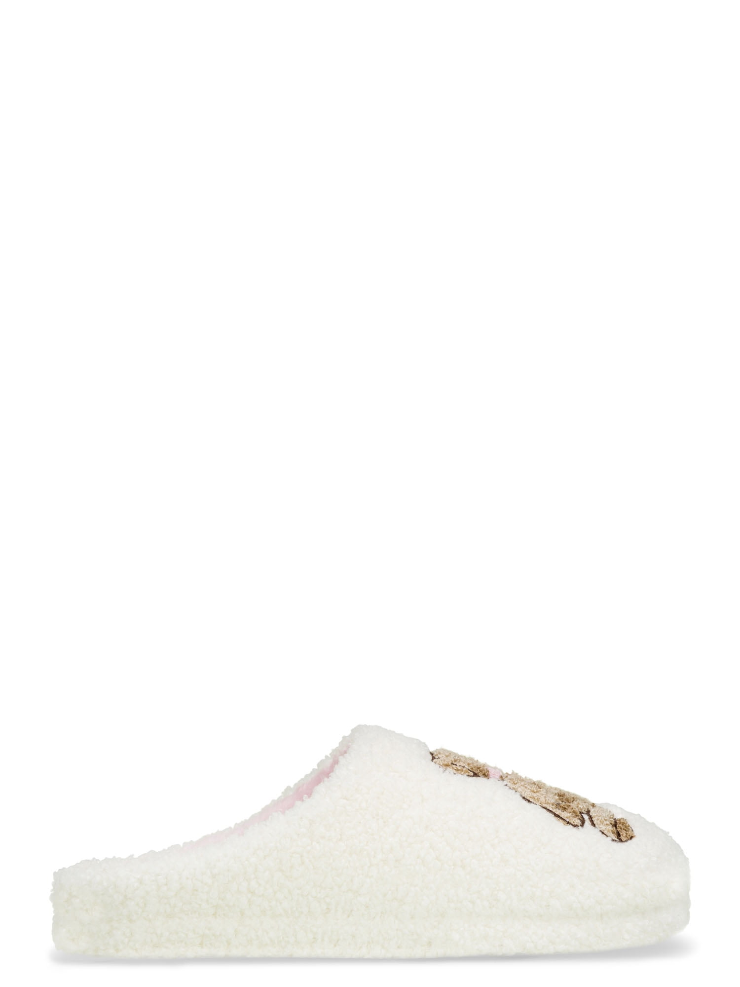 No Boundaries Women’s Plush Sherpa Clog Slippers