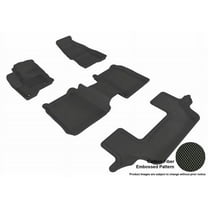 3D MAXpider 2009-2019 Fits Ford Flex 1st Row 2nd Row 3rd Row Kagu Carbon Fiber Embossed Pattern Black Floor Mat L1FR02101509
