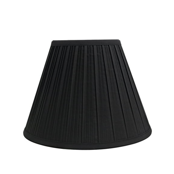 Aspen Creative 59102 Transitional Pleated Empire Shape UNO Construction Lamp Shade in Black, 10" wide (5" x 10" x 8")