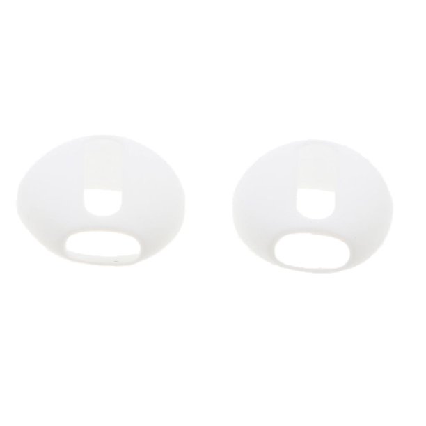 1 par de almohadillas antideslizantes de silicona suave para auriculares blanco Sunnimix Consejos para auriculares