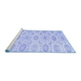thumbnail image 2 of Ahgly Company Machine Washable Indoor Rectangle Persian Blue Traditional Area Rugs, 8' x 12', 2 of 4