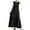 Black, variant on Women Sleeveless Baggy Ruffled Tank Dress Sundress Maxi Dresses