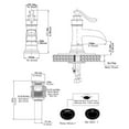 thumbnail image 6 of BWE Waterfall Single Hole Handle Low-Arc Bathroom Faucet with Pop-up Drain Assembly In Matte Black, 6 of 12