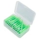 thumbnail image 3 of Cepillo interdental de 60 piezas, práctico y delgado, limpiador de aparatos dentales con mango de PP para adultos y niños, cuidado de ortodoncia, color verde., 3 of 14