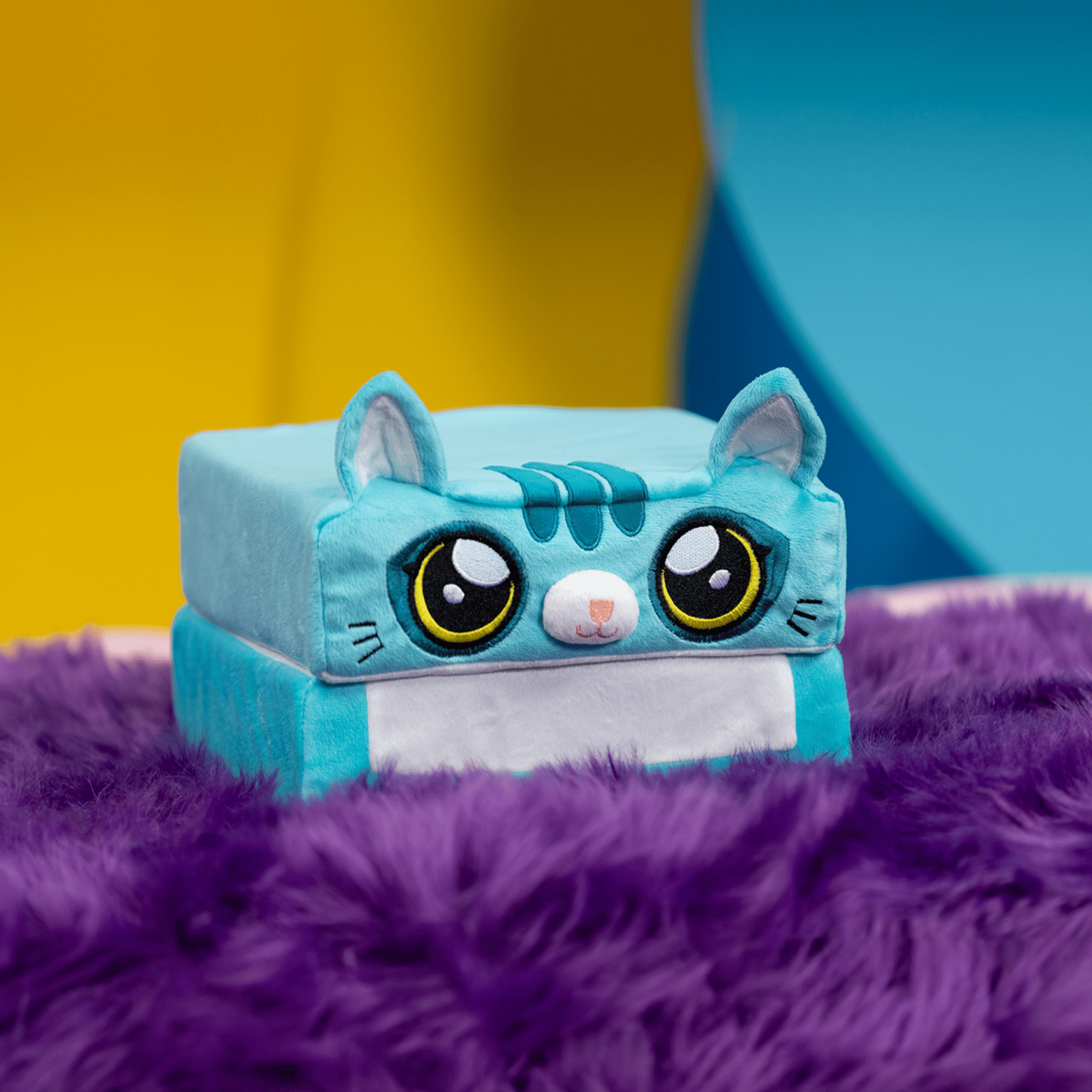 Pillow Cube Kid Cubes Kitty Toddler Pillow, 2-in-1 Fun Toy & Plush Pillow for Kids Ages 3+