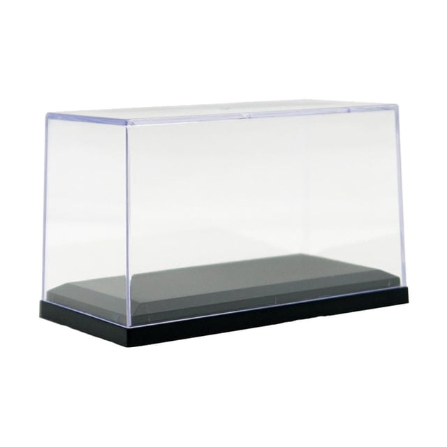 Ruifaya Vitrina de acrílico para coche a escala 1:64, caja base negra para modelo de fundición a presión AU STOC