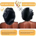 thumbnail image 4 of Gorro de Seda para Dormir LzGUNGY Negro Azul Real, 4 of 5