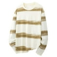 thumbnail image 4 of Maean Mens Long Sleeve Tshirts Striped Color Block Loose Tee Crew Neck Pullover Basic Casual Tees, 4 of 5