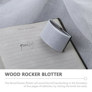 Rocker Blotter Quick Dry Easy to Carry Reusable Non-slip Ergonomic  Ink-absorbent Tool 2 Colors Pen Writing Ink Blotter S 