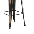 thumbnail image 3 of 30'' High Backless Distressed Copper Metal Restaurant Barstool For Indoor or Outdoor Use, 3 of 5