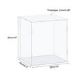 thumbnail image 2 of Uxcell Display Case Box Acrylic Box Transparent Dustproof Protection Showcase 26x16x26cm for Collectibles, 2 of 5