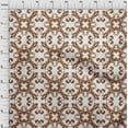 thumbnail image 4 of oneOone Cotton Jersey Brown Fabric Asian Block Floral Fabric For Sewing Printed Craft Fabric By The Yard 58 Inch Wide, 4 of 4