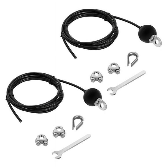 2X 2Meters Gym Adjustable Cable Wire Rope Heavy Duty Steel Replacement Parts for Home Gym Fitness Cable