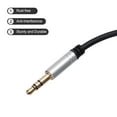 thumbnail image 3 of 3.5mm TRS Aux Cable Male to Male Auxiliary Audio HiFi Headphone Cord 10ft Nylon Braided, Silver, 3 of 6