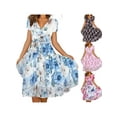 thumbnail image 2 of Gvmfive Women Summer Boho Floral Dress Short Sleeve Casual Midi Sundress, 2 of 5