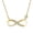 14K Yellow Gold-Plated, variant on Women's Infinity Pendant Anchor Chain Necklace 14K Yellow Gold-Plated Cubic Zirconia Valentine's Day Gift 18 Inch Gift Box Included