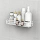 thumbnail image 5 of Estante de pared para baño sin taladro | Estante rectangular de metal | Organizador multiusos para artículos de tocador, ducha y cocina | Diseño compacto | Ganchos adhesivos incluidos, 5 of 5