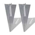 thumbnail image 2 of Pinzas de acero para postes VidaXL, duraderas, revestidas de zinc, 2 piezas, 2 of 5