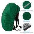 thumbnail image 3 of Unique Bargains 40-50L Waterproof Backpack Rain Cover with Vertical Reflective Strap, M, Dark Green, 3 of 5