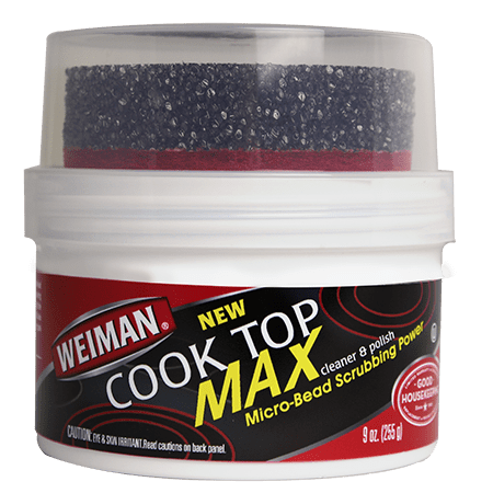 Weiman Cooktop Cleaner Max - 9 Ounce - Easily Remove Burned-On Food, Grease and Watermarks, Leaving Your Glass Cook Top (Best Thing To Clean Glass Top Stove)