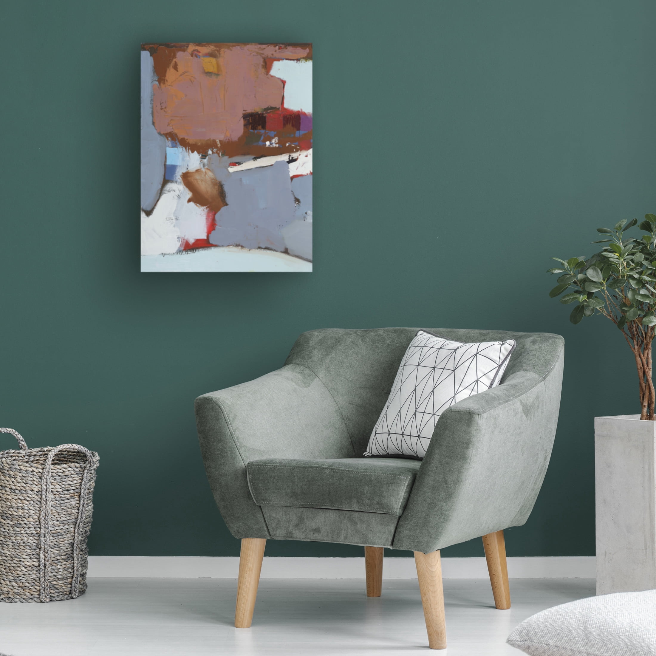Canvas Wall Art - Erin McGee Ferrell 'Colorful Expressionism II' Wall Art for Living Room, Bedroom, or Office Décor by Trademark Fine Art - 35 x 47 Inches