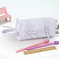 thumbnail image 6 of Under $1 Pencil Case, Hwkond Bow Pencil Case High Pencil Case Large Capacity Stationery Bag for Middle Campus And Elementary Campus Students Back to College, 6 of 6