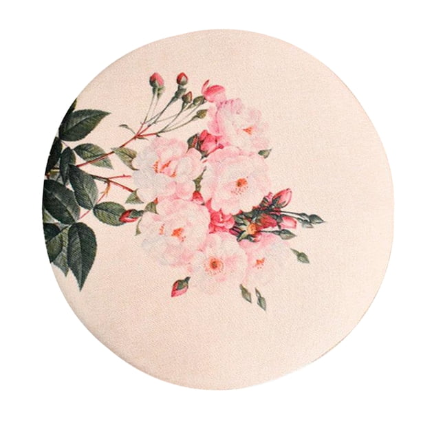 Fundas de taburete de bar de esponja antideslizante Fundas de asiento redondas Cojines Mangas Flores-33cm Sunnimix Cubierta de taburete de bar para el hogar