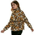 thumbnail image 3 of DISNIMO Floral Printed Jackets for Women Zip Up Sweatshirts V Neck Outwear Long Sleeve Sweatshirts Jacket for Fall Winter, XL, 3 of 7
