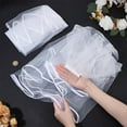thumbnail image 3 of 2 Pcs Polyester Bridal Veils with Hair Comb White Lace Wedding Edge Veil Bridal Veils with Hair Clip for Women Party, 3 of 7