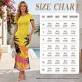 thumbnail image 5 of Chririnla Couples Matching Outfit Tropical Sunset Palm Print Luau Party Outfit for His or Her Vacation Party Bodycon Long Dress Match Mens Hawaiian Shirts for Couple Guest Clothes, 5 of 6
