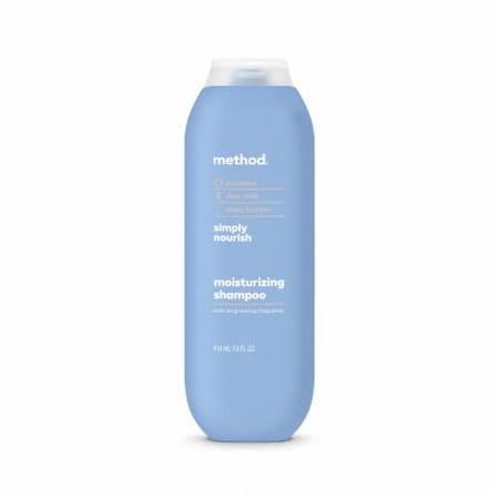 Method Moisturizing Shampoo  Simply Nourish with Shea Butter  Coconut  and Rice Milk Scent Notes  Paraben and Sulfate Free  14 oz (Pack of 1)
