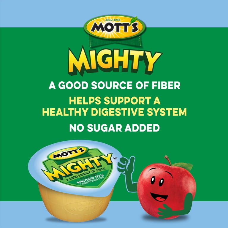 Mott's Applesauce Cups 3.9 oz Honeycrisp No Sugar Added Fiber