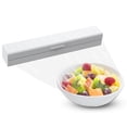 thumbnail image 1 of Creative Plastic Wrap Dispenser With Stainless Steel Plastic Wrap Cutter Kitchen Gadget Set, 1 of 8