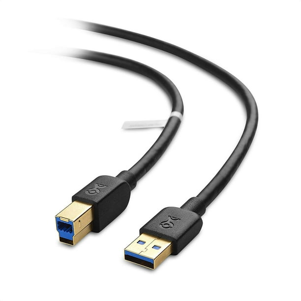 Cable Matters USB 3.0 Cable (USB 3 Cable / USB 3.0 A to B Cable) Black 15 Feet - Available 3FT - 15FT in Length - Walmart.com