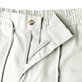 thumbnail image 4 of Domuza Men's Linen Shorts Casual Elastic Waist Drawstring Summer Beach Shorts White 3XL, 4 of 4