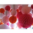 thumbnail image 2 of 1 Unids 25 Cm / 30 Cm Colgando Papel De Seda Pom Poms Lantern Honeycomb Ball Decoración - Rosado Sunnimix panal de papel, 2 of 7