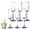 purple, variant on ACDANC 6Pcs Champagne Flutes Plastic 5.5 oz Reusable Multiple Times Cocktail Glass Party Cups for Parties White